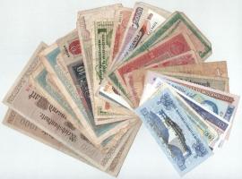 Vegyes 20db-os külföldi bankjegytétel, közte: Mianmar, Mozambik, Hongkong, Uganda, Jugoszlávia, Egyiptom, Ausztria, Görögország T:UNC-VG Mixed 20pcs foreign banknote lot, within: Myanmar, Mozambique, Hong Kong, Uganda, Yugoslavia, Egypt, Austria, Greece C:UNC-VG