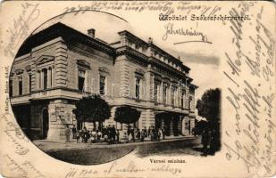 1903 Székesfehérvár, Városi színház. Eisler Adolf kiadása. Art Nouveau (szakadás / tear)