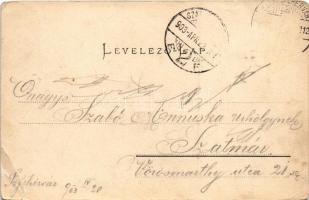 1903 Székesfehérvár, Városi színház. Eisler Adolf kiadása. Art Nouveau (szakadás / tear)