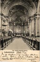 1905 Székesfehérvár, Szent István templom belseje. Eisler Adolf kiadása (EK)