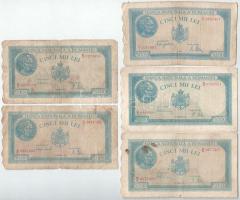 Románia 1944-1945. 5000L (5xklf dátum) T:VG Romania 1944-1945. 5000 Lei (5xdiff dates) C:VG Krause P#56