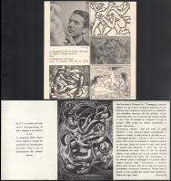 ca 1950 Amerigo Tot (Tóth Imre) (1909-1984) festőművész, grafikus, szobrászművész 3 db autográf soro...