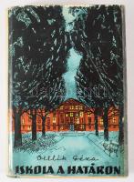 Ottlik Géza: Iskola a határon. Dedikált első kiadás!    Bp. 1959.. Magvető. 473p. Kiadói vászonkötésben, papírborítóval.   Béládi Miklós (1928-1983) irodalomtörténész, kritikus, egyetemi tanár számára dedikált példány. Béládi korán felismerte Ottlik művészetének jelentőségét: Magyar irodalomtörténet című, átfogó kézikönyv társszerzőjeként is kiemelten értékelte Ottlik írói újításait;kritikáiban és tanulmányaiban az Ottlik-féle elbeszélésmódot a modern próza egyik legfontosabb teljesítményeként mutatta be, hozzájárult ahhoz, hogy Ottlik az 1960?70-es évektől a magyar irodalmi kánon meghatározó alakjává váljon és ő írta a kötet fülszövegét is