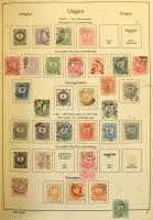 Főleg bélyegzett magyar gyűjtemény az 1858-2000 közötti időszakból 7 db albumban, néhol berakólapoko...