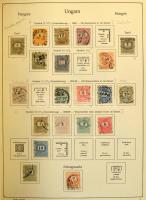 Főleg bélyegzett magyar gyűjtemény az 1858-2000 közötti időszakból 7 db albumban, néhol berakólapoko...