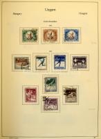 Főleg bélyegzett magyar gyűjtemény az 1858-2000 közötti időszakból 7 db albumban, néhol berakólapoko...