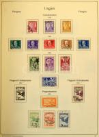 Főleg bélyegzett magyar gyűjtemény az 1858-2000 közötti időszakból 7 db albumban, néhol berakólapoko...