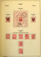 Főleg bélyegzett magyar gyűjtemény az 1858-2000 közötti időszakból 7 db albumban, néhol berakólapoko...