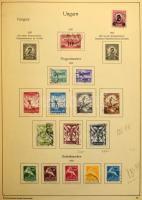 Főleg bélyegzett magyar gyűjtemény az 1858-2000 közötti időszakból 7 db albumban, néhol berakólapoko...
