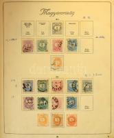 Főleg bélyegzett magyar gyűjtemény az 1858-2000 közötti időszakból 7 db albumban, néhol berakólapoko...