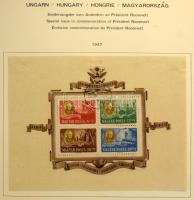Főleg bélyegzett magyar gyűjtemény az 1858-2000 közötti időszakból 7 db albumban, néhol berakólapoko...
