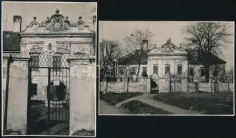 cca 1939 Dunaszerdahely (Felvidék), M. Kir. Honvéd Bevonulási Központ, 2 db fotó, 17x12 cm