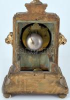 Empire asztali óra. Felesütős, ingajáratos szerkezettel, zománc számlappal. Működő, jó állapotban. k...