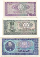 Románia 1966. 10L + 20L + 100L T:VF-F Romania 1966. 10 Lei + 20 Lei + 100 Lei C:VF-F
