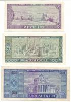 Románia 1966. 10L + 20L + 100L T:VF-F
Romania 1966. 10 Lei + 20 Lei + 100 Lei C:VF-F