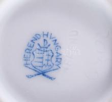 Herendi oroszlántalpas váza, Kézzel festett, jelzett, hibátlan 13 cm