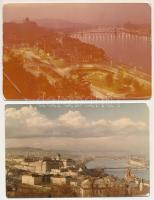 15 db MODERN magyarországi város képeslap, közte több egyforma. Képzőművészeti Alap, Eredeti foto / 15 modern Hungarian town postcards, with duplums