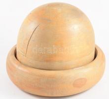 Fa kalapforma. Két részes. 23x20 cm XX. sz. eleje