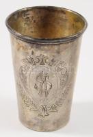 Keresztelőpohár. Dianás jelzéssel, FI mesterjeggyel, jelzett 66 g 8,5 cm
