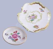 2 db Herendi tálka. Kézzel festett, jelzett, kis kopással d: 7 cm, 12 cm