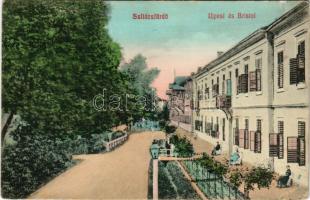 1911 Szliács, Sliac; Újpest és Bristol szálloda. Molnár M. kiadása / spa hotels (EB)