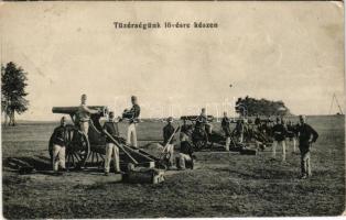 1914 Tüzérségünk lövésre készen / K.u.K. military, artillery ready to fire (fl)