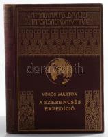 Vörös Márton (1900-1993): A szerencsés expedíció. Hans W. Ahlmann kutató útja az északi jégvilágba. Magyar Földrajzi Társaság Könyvtára. Bp.,[1934.], Franklin,140+2 p.+20 (kétoldalas fekete-fehér fotók) t.+2 (térképek) t. Egészoldalas fekete-fehér fotókkal, és két térképpel illusztrált. Kiadói dúsan aranyozott egészvászon sorozatkötésben, kopott borítóval.