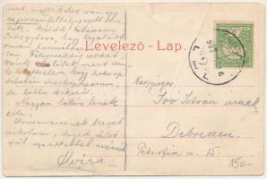 1907 Nagybánya, Baia Mare; Ligeti részlet, teniszpálya. Rózsa Simon kiadása / park, tennis court (b)