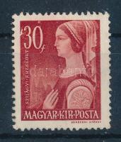 1944 Nagyasszonyok 30f lemezhiba az értékszám előtt