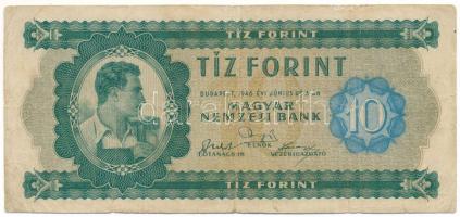 1946. 10Ft "A 904 020346" T:F
Hungary 1946. 10 Forint "A 904 020346" C:F
Adamo...