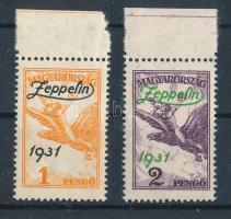 1931 Zeppelin sor (40.000) (1P ránc / crease)