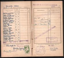 1956 ELTE jogi kar által kiállított leckekönyv