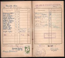 1956 ELTE jogi kar által kiállított leckekönyv