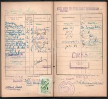 1956 ELTE jogi kar által kiállított leckekönyv