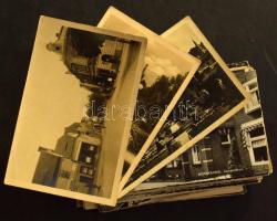 100 db MODERN kisalakú fekete-fehér külföldi város képeslap / 100 modern black and white foreign town postcards