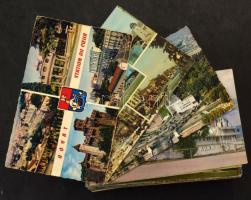 100 db MODERN kisalakú külföldi város képeslap / 100 modern foreign town postcards