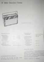 cca 1970-1980 Rádió és TV készülékek műszaki leírásai, összesen 13 db, vegyes állapotban