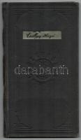 1892 Budapesti Egyetem jogi kar leckekönyve, fotó nélkül, benne Plósz, Láng, Wlassics, Pulszky aláír...