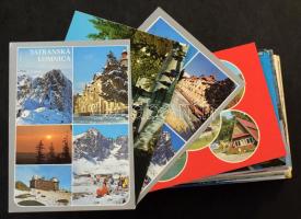 200 db MODERN megíratlan színes külföldi város képeslap / 200 modern unused coloured foreign town postcards