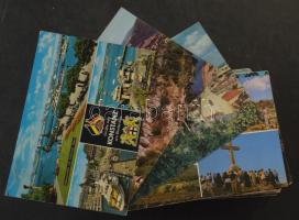 200 db MODERN színes külföldi város képeslap / 200 modern coloured foreign town postcards