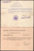 1940-1941 4 db katonai irat egy személy részére (Oszlányi Kornél)