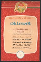 1974-1981 2 db munkásőr oklevél