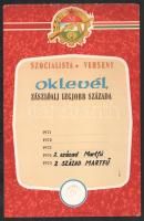 1974-1981 2 db munkásőr oklevél