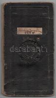 1918 Műegyetemi leckekönyv Bánki Donát, Zipernovzsky Károly és mások aláírásával