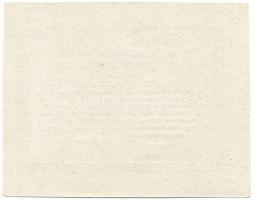 1849. július 16. Rozsnyó 1kr "Rozsnyó bánya város pénztári utalványa" vízjeles papíron! T:...