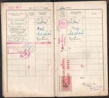 1945 Egyetemi leckekönyv Hajnal, Moór, Pais és mások aláírásával