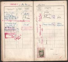 1945 Egyetemi leckekönyv Hajnal, Moór, Pais és mások aláírásával