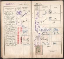 1945 Egyetemi leckekönyv Hajnal, Moór, Pais és mások aláírásával