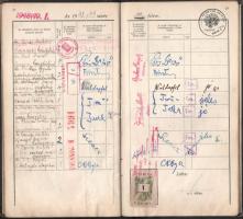 1945 Egyetemi leckekönyv Hajnal, Moór, Pais és mások aláírásával