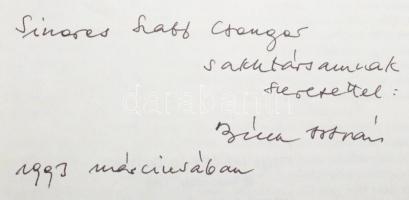 Bilek István: Örökös sakkban. II. DEDIKÁLT! Bp., 1993, NOLDEX Kft. Kiadói papírkötés, foltos borítóv...
